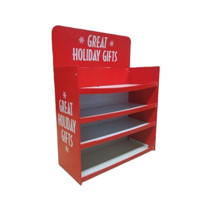 China Eco - Friendly Christmas Gifts Cardboard Display , Stacker Stackable Pallet Display , Display Stand For Display for sale