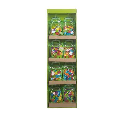 China Eco-friendly easy to assemble walmart partner hooks cardboard hat display stand for sale