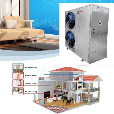 China Monoblock Pompa Di Calore Aria Acqua Inverter Air Source Hotel Heat Pump Water Heater/Air to Water Heatpump for Room Heating for sale