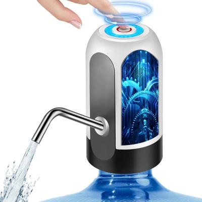 China Hotel White Automatic Portable Electric Mini Rechargeable Pump USB Free Water Bottle Dispenser for sale