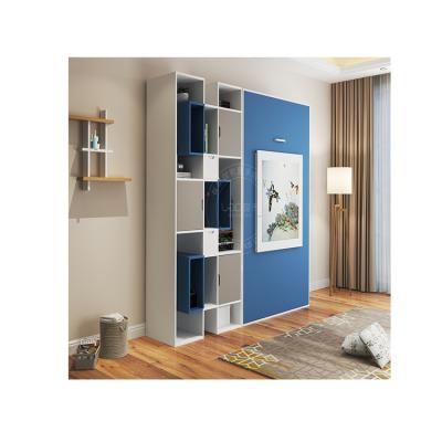 China Upright(height)adjustable space saving murphy bed with folding table for single rollaway hotel pad for sale