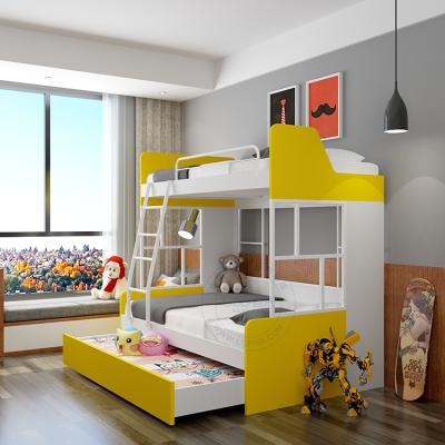 China Good Quality Modern Fashionable Stylish Concise Double - Platform Bed With Tow Bottom Bed 2020 New Design for sale