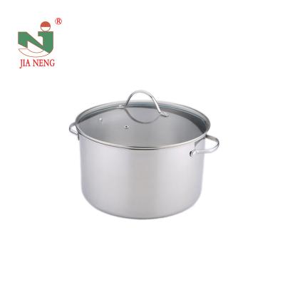 China Sustainable Commercial Induction Stainless Steel Soup Cooking Stock Pot For Restaurant Cooking for sale