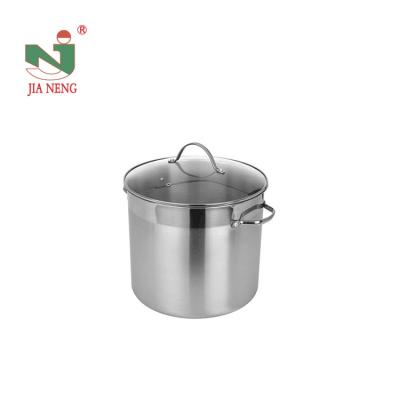 China Sustainable High Quality Cheap Stock Pot Stove Induction Thickening Cookware Stock Pot With Lid for sale