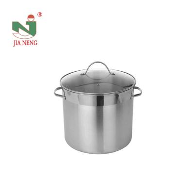 China Wholesale Stocked Stock Pots Stainless Steel Cookware Set Outdoor Picnic Camping Accessories Kitchen Stock Pot for sale