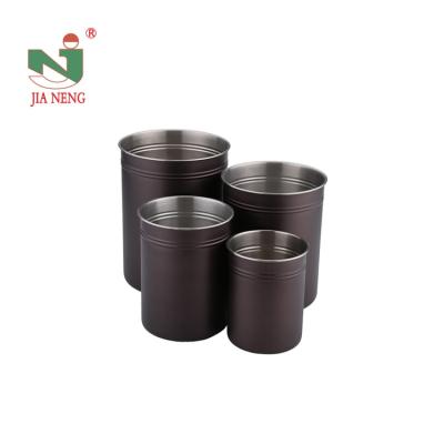 China China viable supplier sell stainless steel storage jar for kitchen with large capacity tempered glass cover for sale