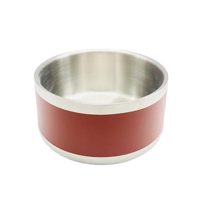 China Sustainable Wholesale 50oz Large Dog Bowl Stainless Steel Pet Bowls Food Feeder Powder Coat Metal Insulated Bowls For Dog With Log for sale