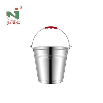 China Sustainable Bucket Stainless Steel 4L 5L 6L 7L 8L 10L 12L 16L 20L 24L Water Bucket Metal Bucket for sale