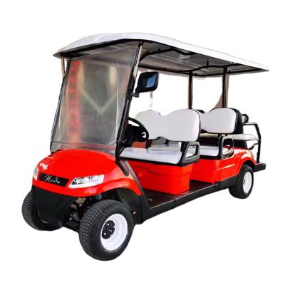 China 6 Passenger Golf Club Trolley Electric Cart Airport Cart 10 Inch Electric Golf Car for sale