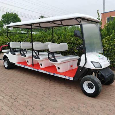 China Modern Electric Golf Cart Four Wheels Electric Sightseeing Cart 10 Inch for sale