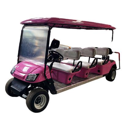 China 2022 Chinese Production With Canopy 10 Inch Small 6+2 Seat Golf Cart Driving Golf Car for sale