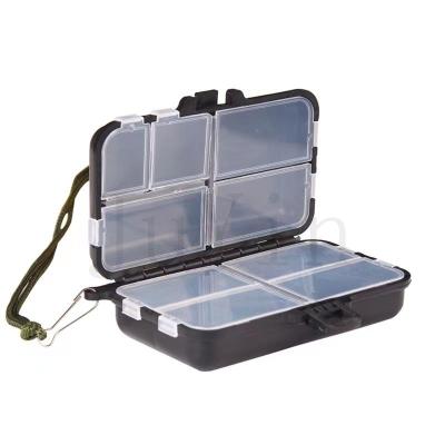 China JuYin Fishing Tackle Storage Box Accessories Outdoor Wholesale Lure Box Plastic 9 Grid Universal Parts Easy Carry Removable Box for sale