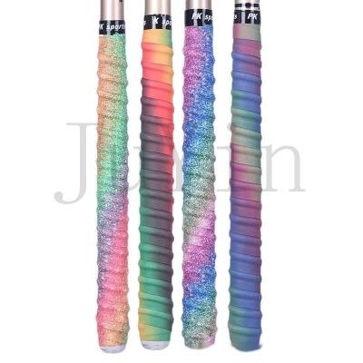 China Durable JuYin Rainbow PU Keel Headband Fishing Rod Strap Handle Wrap with Non-slip Rod Grip Hand Glue Handle Belt for sale