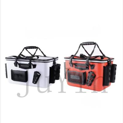 China Multifunctional Purpose JuYin Fishing Supplies Wholesale Integrated Forming Rock Tackle Box Thickened Bucket Lure Tackle Box for sale