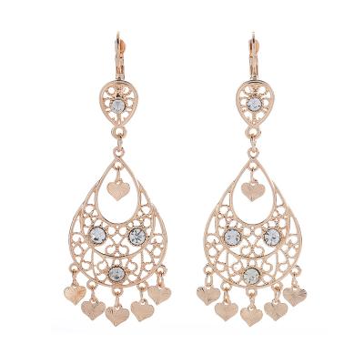 China CLASSIC hot sale new ethnic style vintage crystal earrings gold plated women earrings for sale