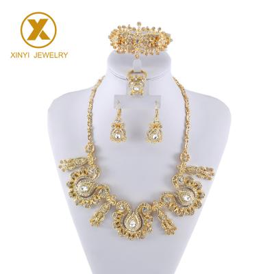 China Turkish Classic ALLOY Jewelry Set Noble Style Gold Jewelry Set for sale