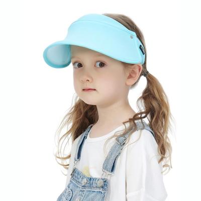 China Character Factory Cheap Flexible Breathable UV Protection Sun Visor Hat For Kids for sale