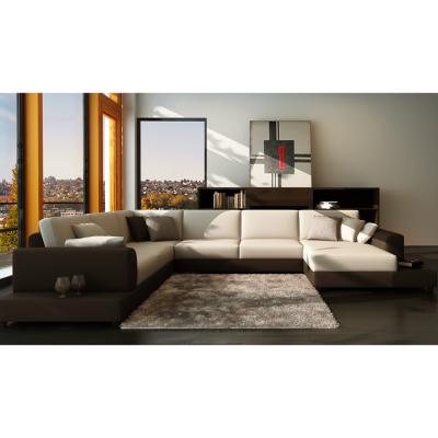 China Hot Sale Modular Sofa Sectional Furniture Bonded Leather Sofa Modern Living Room Sofa for sale