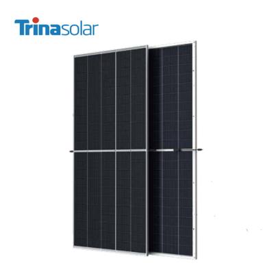 China Best Trina Mono Bifacial Perc 10 Cells 540W 530W Mono Commercial PV Module 182mmx182mm Dual 110 Head Half Solar Glass Cups for sale