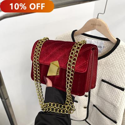 Chine Fashion Pure Color Fashion Women Small Square Shoulder Cross-body Bags Luxury Handbags à vendre