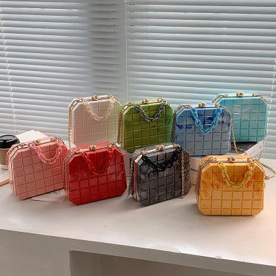 China Clear Fashion Acrylic Women's Handbag PVC Shoulder Bags Handbag Ladies Handbag for sale