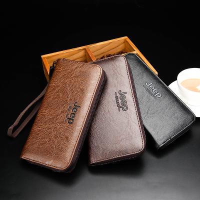 China New Design Hot Sale Wholesale Waterproof Man Wallet Large Capacity Clutch Purse Pocket Wallet for sale