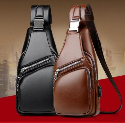 China Luxury Anti-theft Sling Crossbody Bag Men Trunk Bag PU Leather Belt Bag Fashion Trunk Bag Men for sale