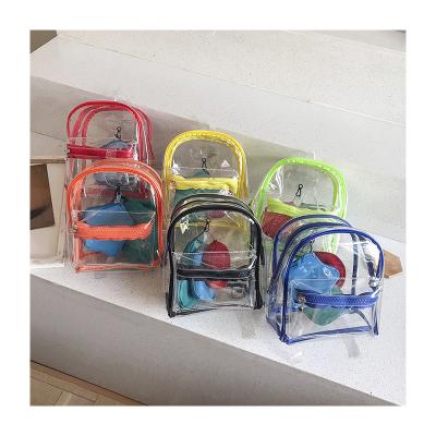 China Fashion Women Jelly Backpack Shoulder Bag Transparent Waterproof Wholesale Messenger Bag 4 in 1 Cross Girls - Body Handbag for sale