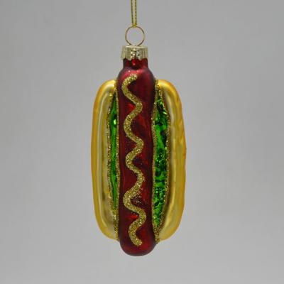 China Wholesale Glass Mold Glass Mold Hot Dog Glass Ornament For Christmas Decoration for sale