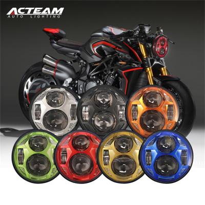 China 5.75 Inch New Arrival Custom Modern Motor Led Headlights Super Motorcycle Round Headlight For Motorcycles FL for sale