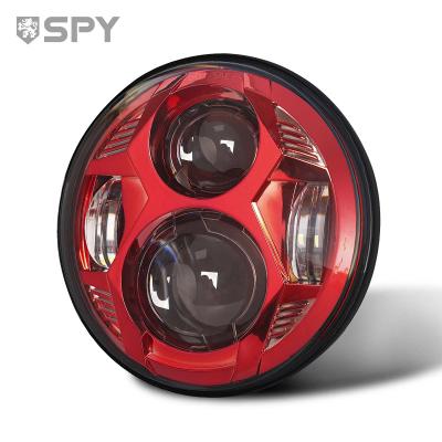 China PC ACTEAM led bulb drl headlight round point approved 5.75 inch led 7 inch high/low motorcycle headlight for sale