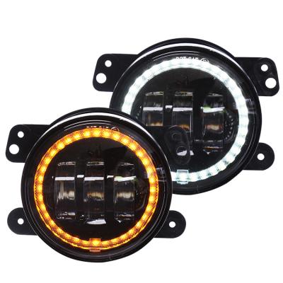 China Die Cast Aluminum Acteam Universal 4.5 Inch 4.5 Inch Auxiliary Yellow Fog Lights Housing 7 Mini Led Lights 4x4 For Motorbike For Jeep for sale