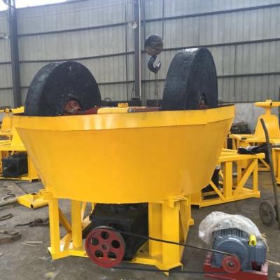 China Wanted New Gold Agent Multifunctional Gravity Processing Plant Model 1200 Round Wheel Grinding Wet Pan Mill Machine From China for sale