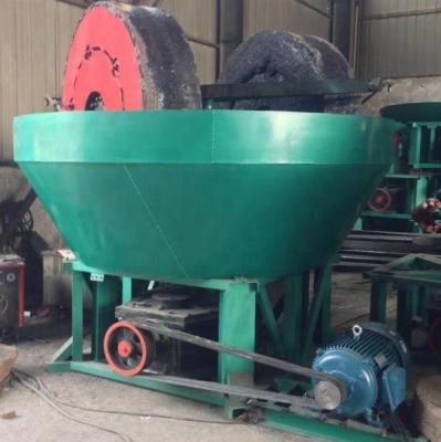 China Gold Grinding Crusher 17-25r/min New Commercial Gold Mill Machine Gold Wet Washing Pan For Sale for sale