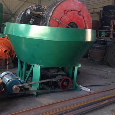 China Gold Grinding Wet Mining Tools Gold Ore Beneficiation Equipment China Manufacturer Pan Mill for sale