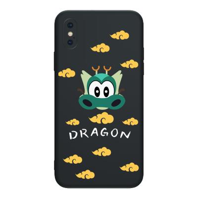 China Anti-fall Suitable for iPhoneXS Max Zodiac Cartoon Cover Device Thin Hole For For iPhoneXS Max Liquid Silicone Mobile Phone Case for sale