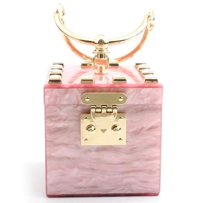 China LD-5172 Custom High Quality Fashion Women Clutches Dinner Purse Wedding Party Acrylic Clutch Bag for sale