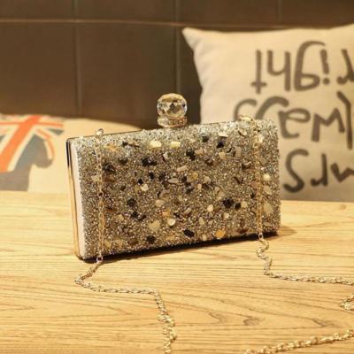 China Clutch Customized Logo Rhinestones Cross Purse Bling Clutch Bag for sale