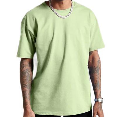 China Anti-pilling New Big Large Custom Made Plus Size Oversized Solid T-Shirt For Men's New 2022 Models for sale