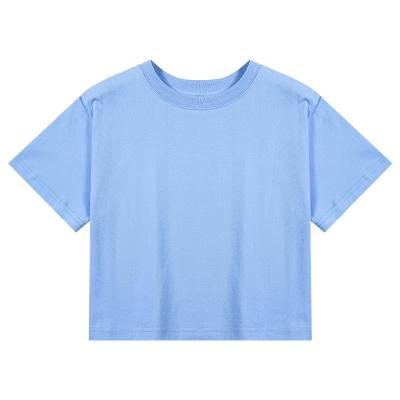 China Breathable Super September Nice Price Plain T-shirt Women Crop Top T Shirt Tees Tee for sale