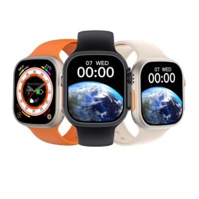 China New Arrival MP3 Playback E8 Smart Watch 2023 Pro For Apple Watch Series 8 BT Call NFC AI Voice Auxiliary Offline Payment Smart Wristband for sale