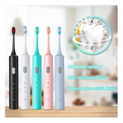 China Dupont stiffen + Factory Direct ABS Sonic Electric Toothbrush Slim 3 Brushing Modes 2 Minute Timer Travel Black White OEM for sale