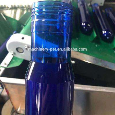 China Plastic Water Bottle Screw Thread PET Preform 5 Gallon Dark Blue Preform for sale