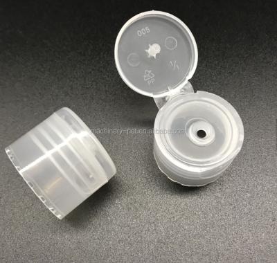 China Non Spill Plastic Shampoo Bottle Plastic Screw Flip Top Cap 20mm / 410 24mm / 410 28mm / 410 for sale