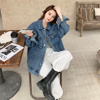 China New Style Breathable Wholesale Ladies Long Sleeve Denim Coat Autumn Custom Plus Size Jackets For Women for sale