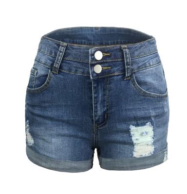 China Breathable Factory OEM High Waist Women Shorts 2022 Custom Double Button Logo Cargo Shorts for sale