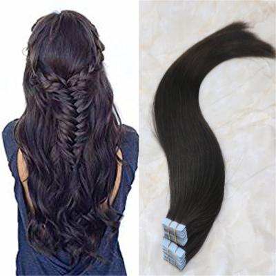 China Good Quality Silky Straight Wave Virgin Remy Russian Cuticle Tape Hair Double Drawn Extensions for sale