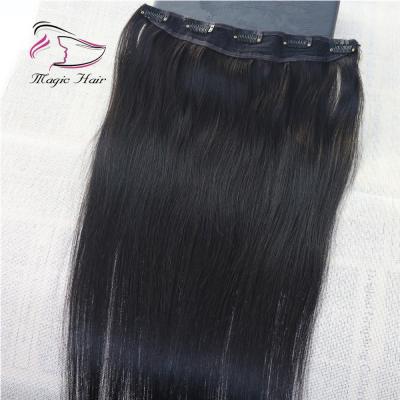 China Factory Wholesale One Piece Straight Clip In Hair Extensions 100% Remy Hair for sale