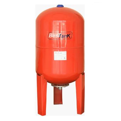 China Building Material Shops Red Vertical Pressure Tank Pressure Vessel With Feet For Water Pump for sale