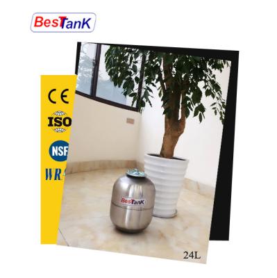 China Building Material Stores BESTANK 24lt Vertical Stainless Steel Pressure Vessel Expansion Tank Pressure Vessel Tank for sale